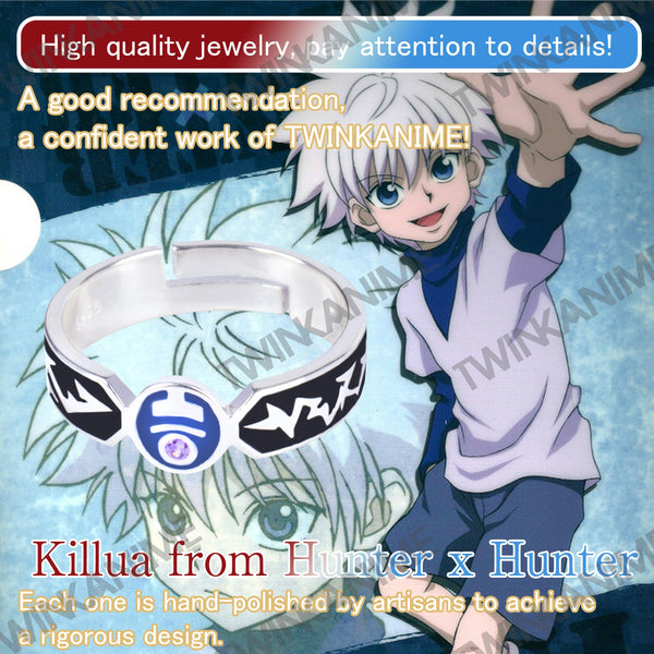 Animation: Hunter x Hunter - Killua Zoldyck S925 Ring for Cosplay Prop - TWINKANIME