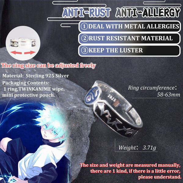 Animation: Hunter x Hunter - Killua Zoldyck S925 Ring for Cosplay Prop - TWINKANIME