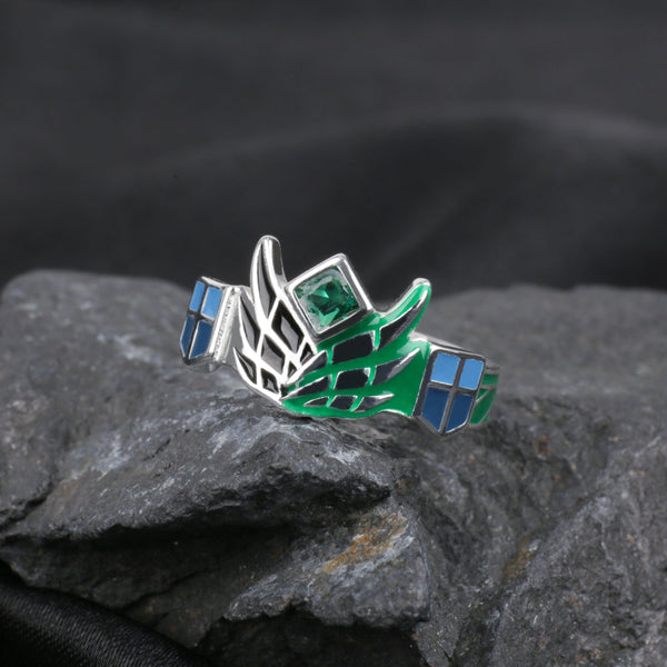 Anime Attack on Titan Scout Regiment Eren S925 Ring - TWINKANIME