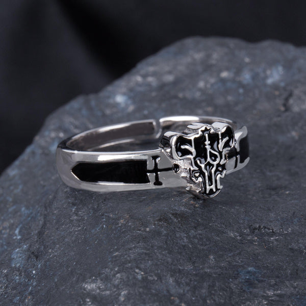 Anime Black Clover Ashtar Sword S925 Ring - TWINKANIME