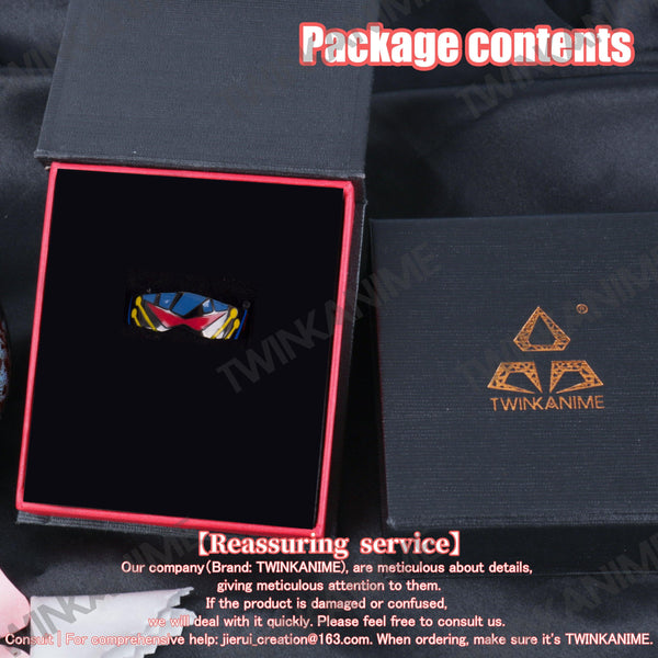 Anime Cartoon Figure Gurren Lagann Kamina Action Figure High Quality S925 Ring for Men - TWINKANIME