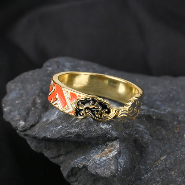 Anime Demon Slayer Agatsuma Zenitsu S925 Ring - TWINKANIME