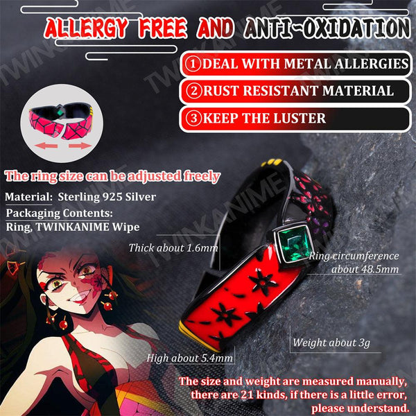 Anime Demon Slayer Daki S925 Ring - TWINKANIME