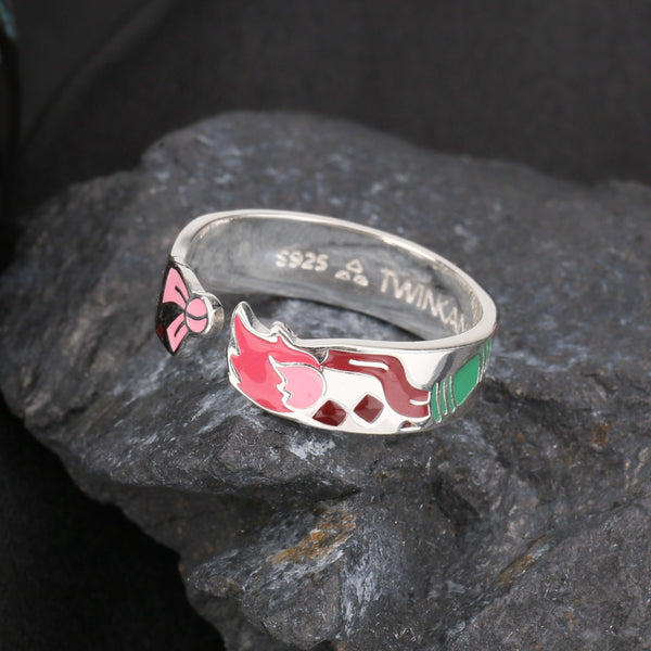 Anime Demon Slayer Kamado Nezuko S925 Ring - TWINKANIME