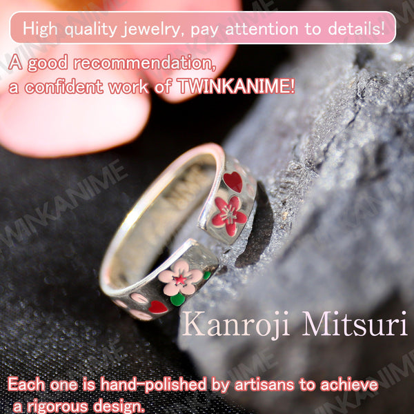Anime Demon Slayer Kanroji Mitsuri S925 Ring - TWINKANIME
