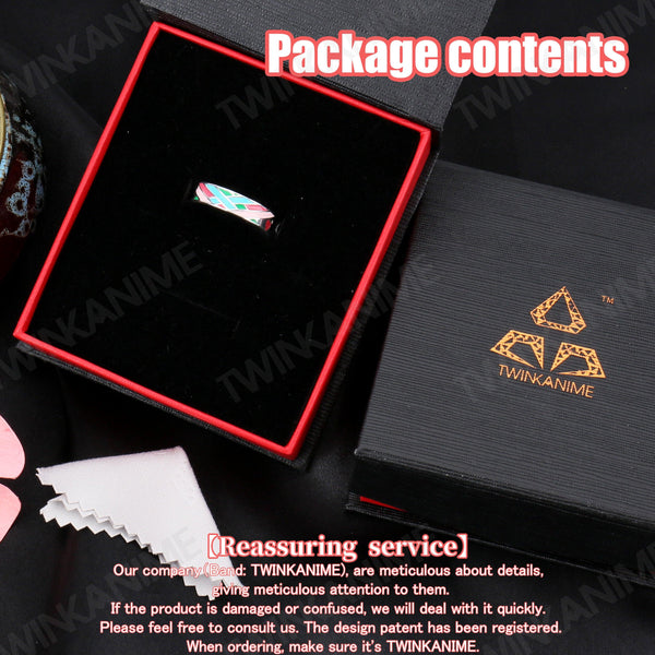 Anime Demon Slayer Kanroji Mitsuri S925 Ring - TWINKANIME