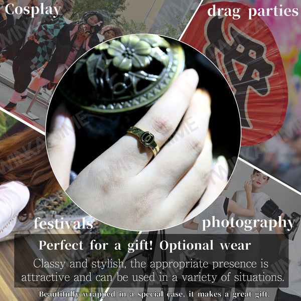 Anime Demon Slayer Shinazugawa Genya S925 Ring - TWINKANIME