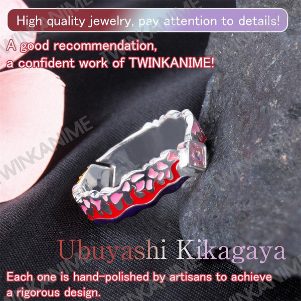 Anime Demon Slayer Ubuyashiki Kagaya S925 Ring - TWINKANIME