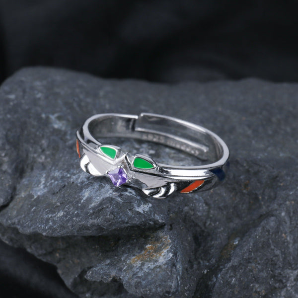 Anime EVA Ayanami Rei S925 Adjustable Ring - TWINKANIME