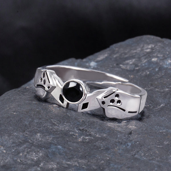 Anime Final Fantasy Sephiroth S925 Adjustable Ring - TWINKANIME