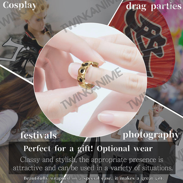 Anime JoJo'S Bizarre Adventure Giorno Giovanna Manga Adjustable S925 Ring - TWINKANIME