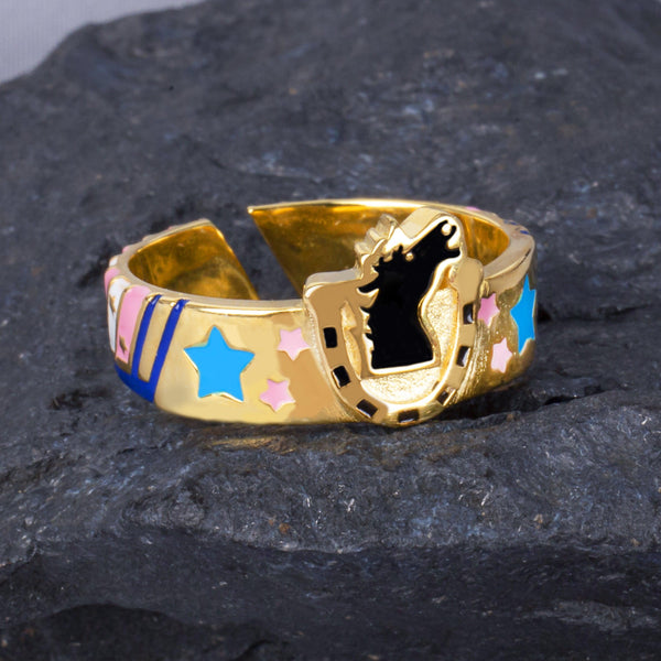 Anime JoJo'S Bizarre Adventure Johnny Joestar Manga Figure S925 Rings Adjustable - TWINKANIME