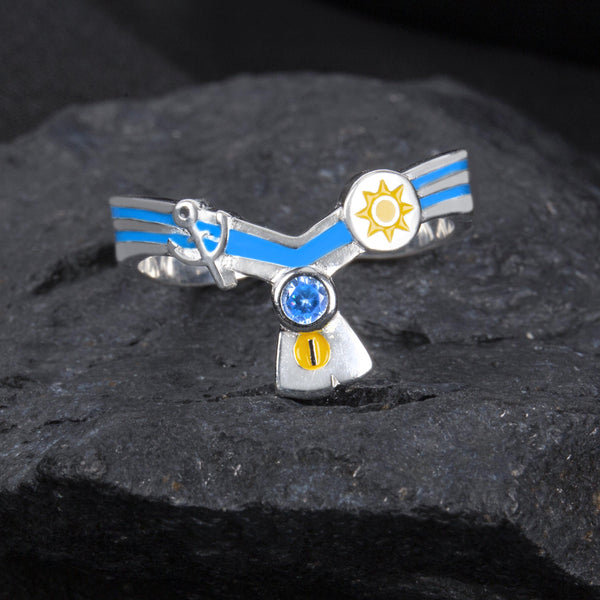 Anime JoJo'S Bizarre Adventure Ring Higashikata Josuke 8 Manga Figure S925 Adjustable - TWINKANIME