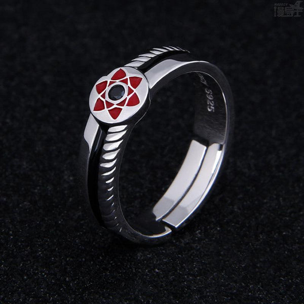 Anime Naruto Sasuke Uchiha Ring S925 Silver - TWINKANIME