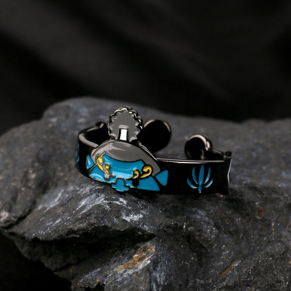 Anime ONE PIECE Jinbe S925 Ring - TWINKANIME