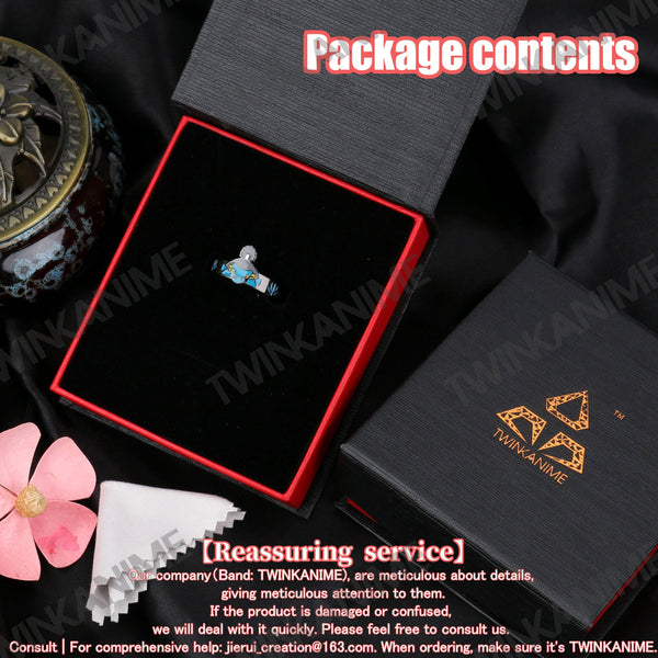 Anime ONE PIECE Jinbe S925 Ring - TWINKANIME