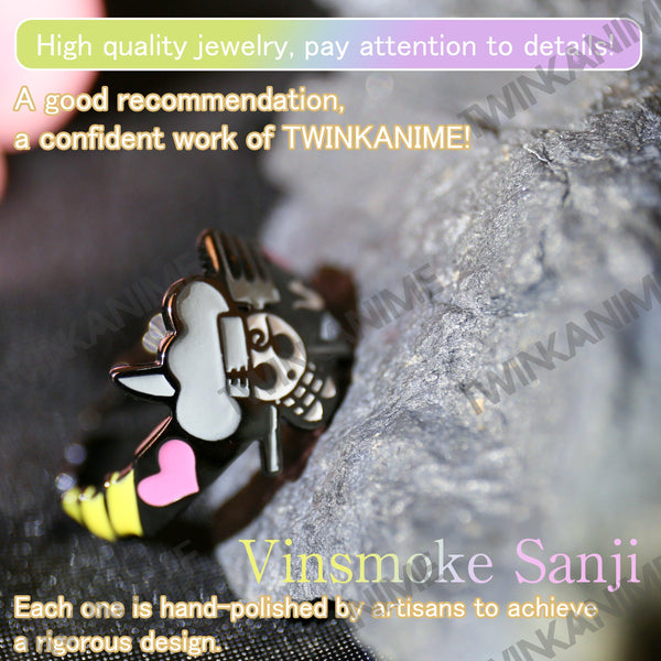 Anime ONE PIECE S925 Vinsmoke Sanji Ring - TWINKANIME