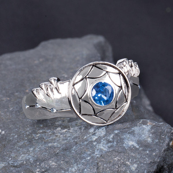 Anime Saint Seiya Shiryu S925 Silver Jewelry Cosplay Finger Ring - TWINKANIME