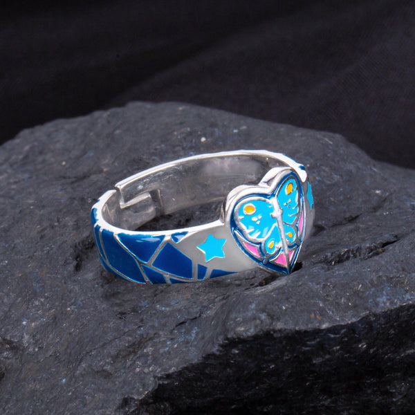 JoJo'S Bizarre Adventure Jolyne Cujoh Manga Figure Anime S925 Rings Adjustable - TWINKANIME