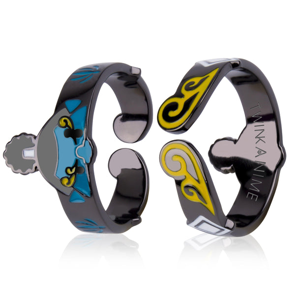 TWINKANIME One Piece Anime Rings S925 Sterling Silver Adjustable About 7-9# For Men Women Friends Colleagues Anime Enthusiasts Festivals Birthdays Christmas Gifts All 9 Style - TWINKANIME